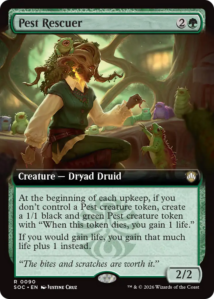 Pest Rescuer (Extended Art) [Secrets of Strixhaven Commander] | Clutch Gaming