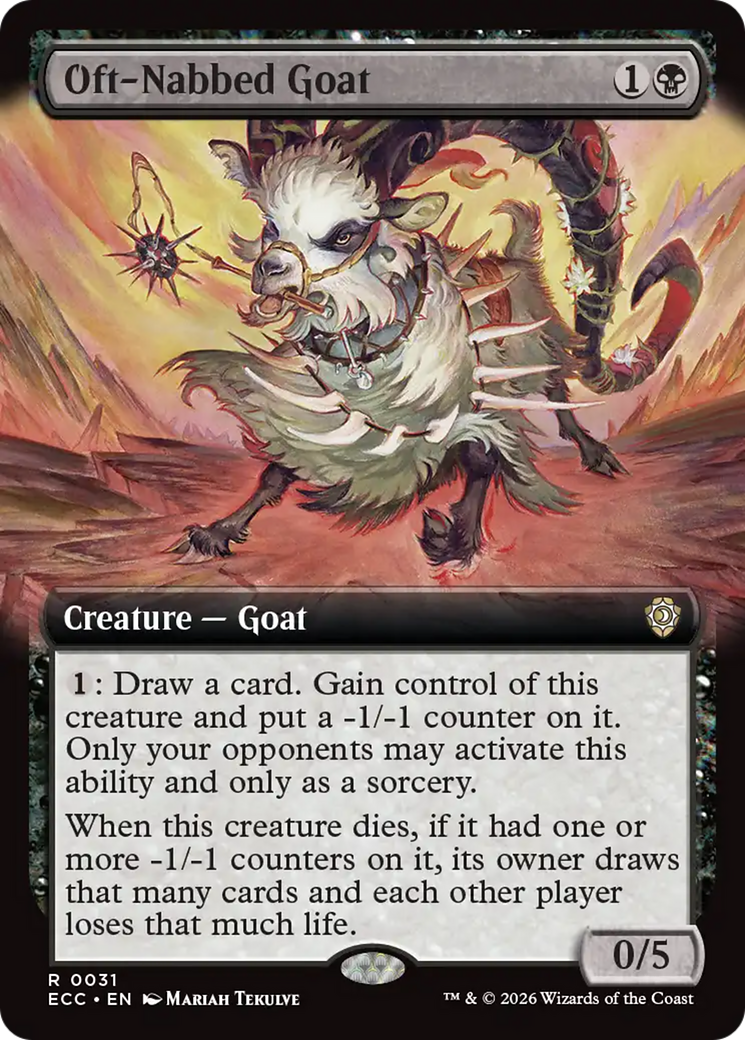 Oft-Nabbed Goat (Extended Art) [Lorwyn Eclipsed Commander] | Clutch Gaming