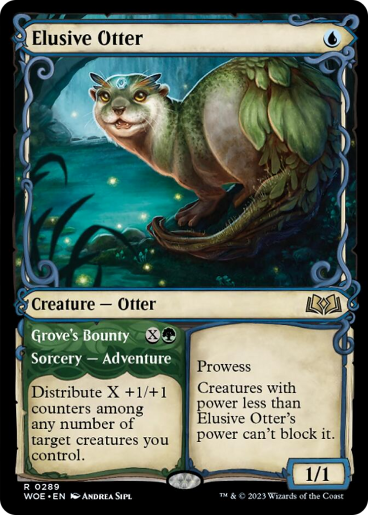 Elusive Otter // Grove's Bounty (Showcase) [Wilds of Eldraine] | Clutch Gaming