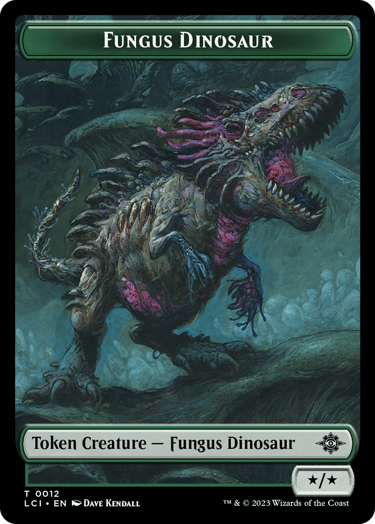 Fungus Dinosaur // Spirit Double-Sided Token [The Lost Caverns of Ixalan Tokens] | Clutch Gaming