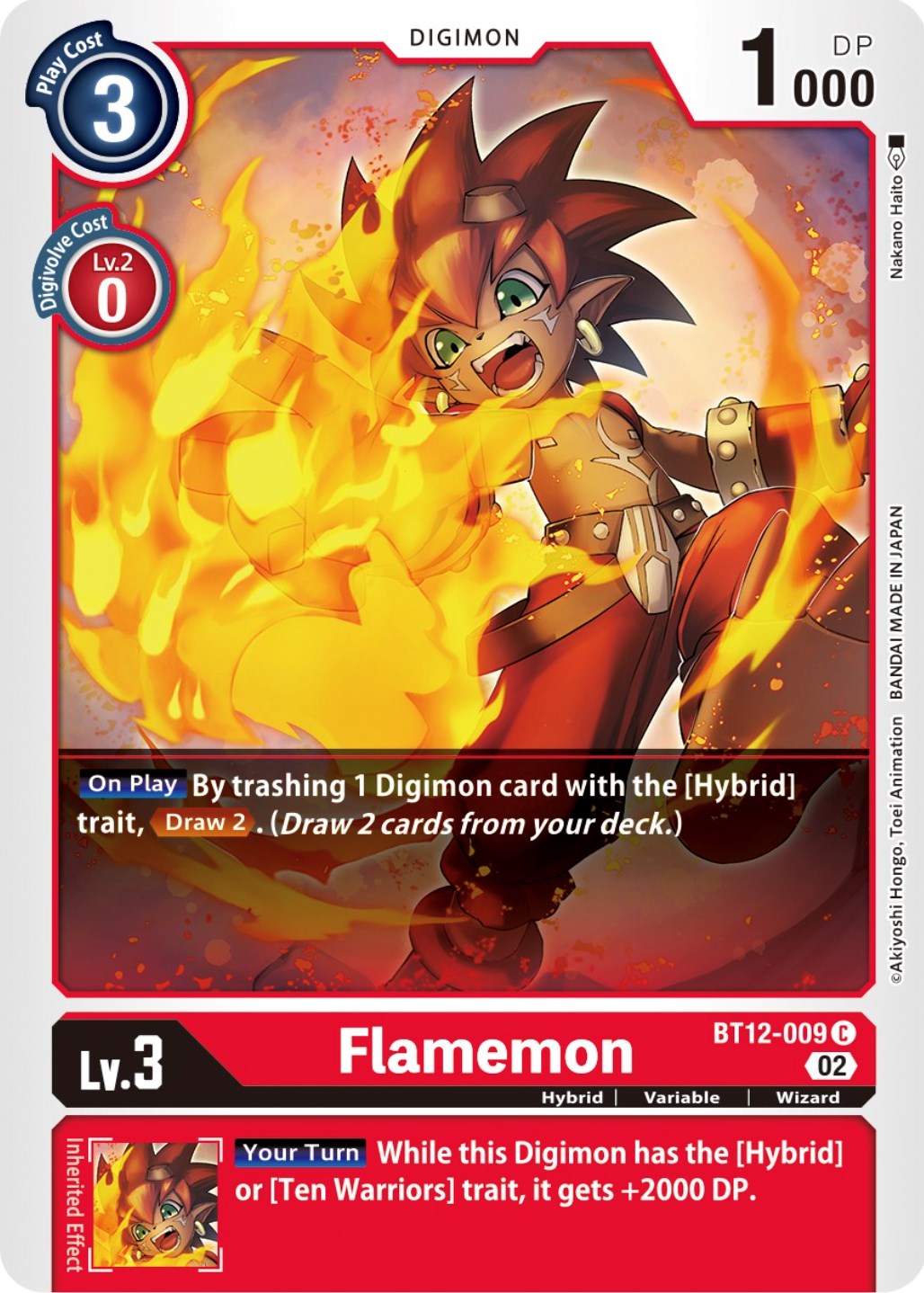 Flamemon [BT12-009] [Across Time] | Clutch Gaming