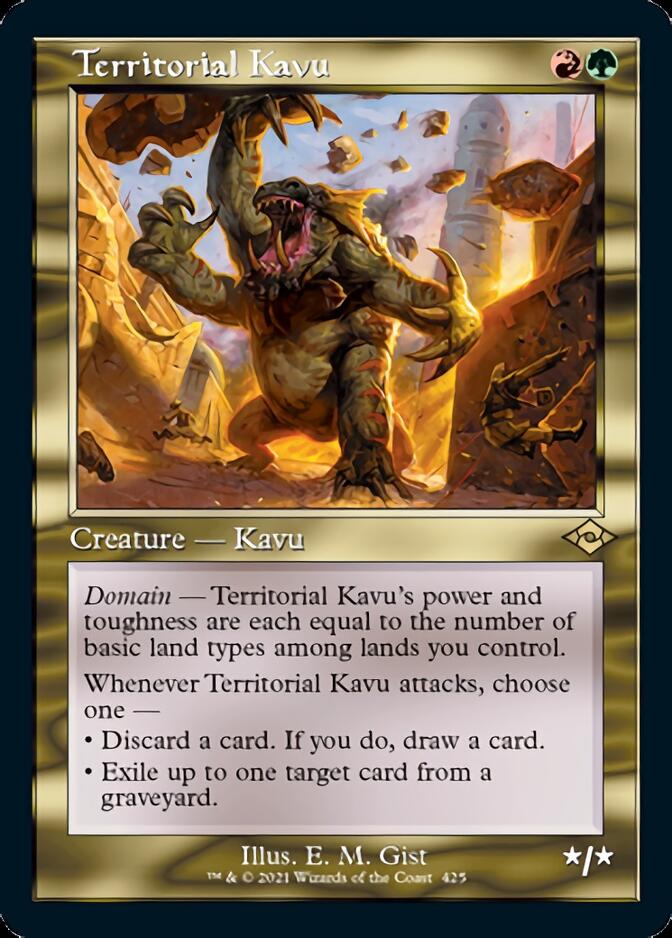 Territorial Kavu (Retro Foil Etched) [Modern Horizons 2] | Clutch Gaming