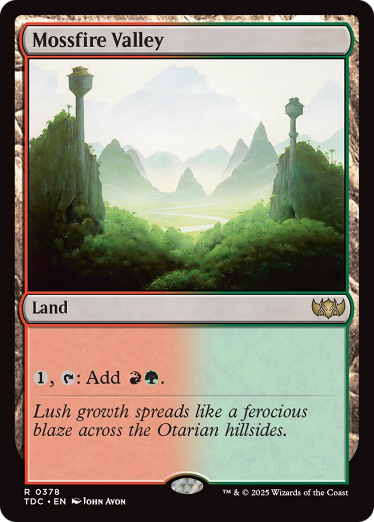 Mossfire Valley [Tarkir: Dragonstorm Commander] | Clutch Gaming