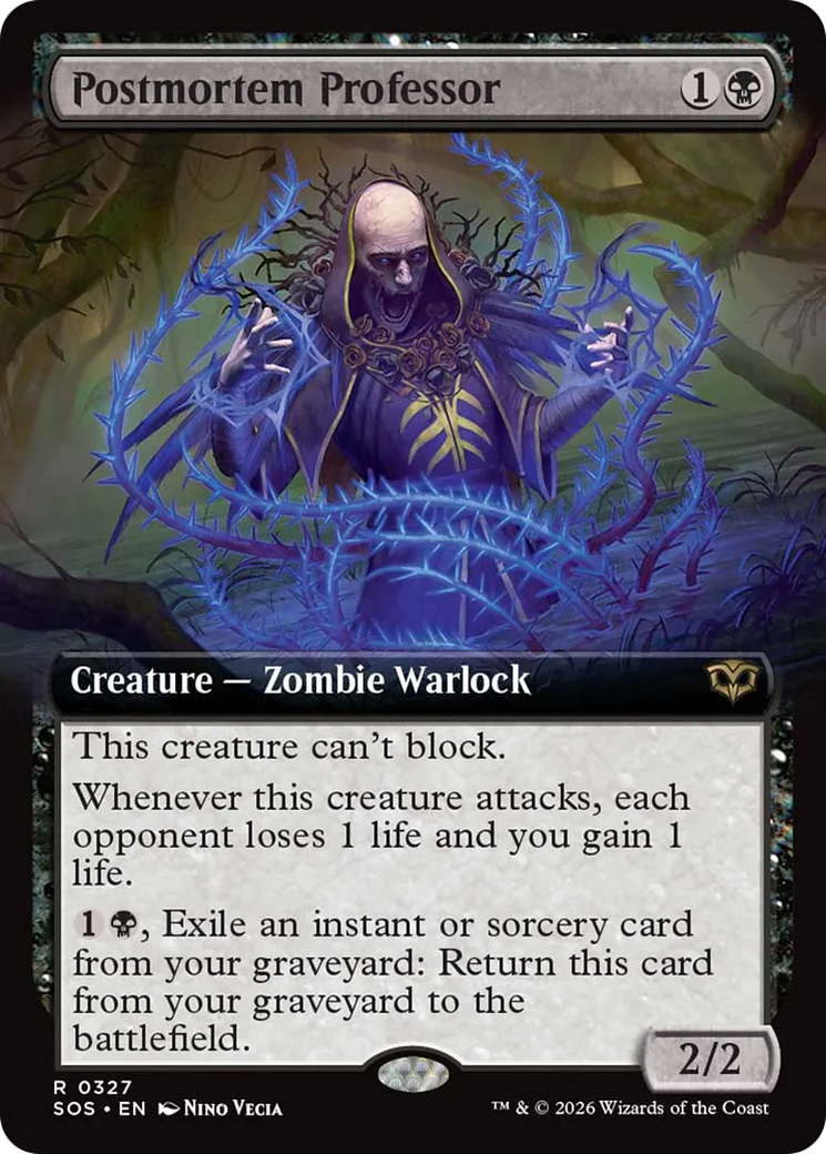 Postmortem Professor (Extended Art) [Secrets of Strixhaven] | Clutch Gaming
