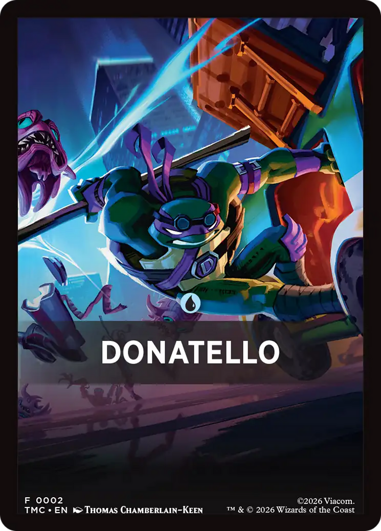 Donatello Theme Card [Teenage Mutant Ninja Turtles Commander Tokens] | Clutch Gaming