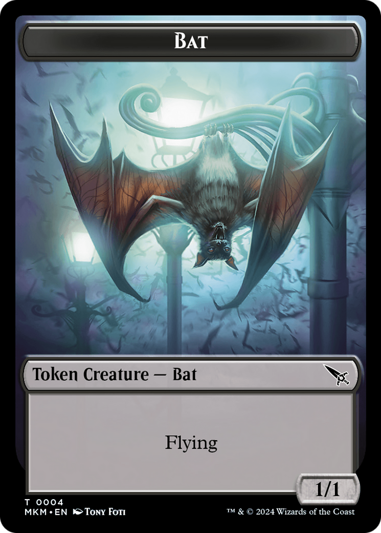 Thopter (0020) // Bat Double-Sided Token [Murders at Karlov Manor Tokens] | Clutch Gaming