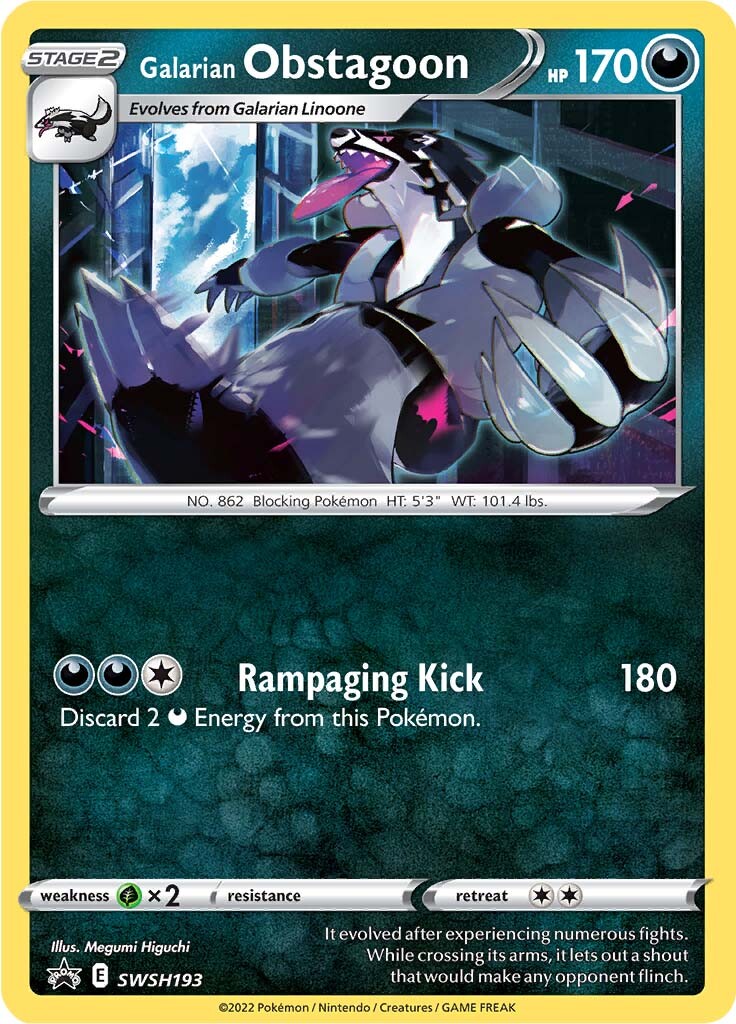 Galarian Obstagoon (SWSH193) [Sword & Shield: Black Star Promos] | Clutch Gaming