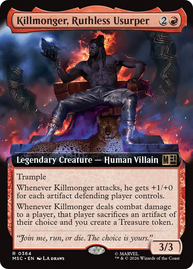 Killmonger, Ruthless Usurper (Extended Art) [Marvel Super Heroes Commander] | Clutch Gaming
