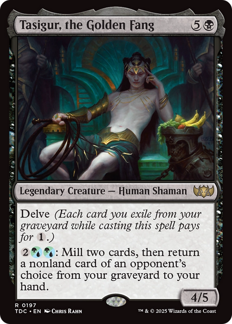 Tasigur, the Golden Fang [Tarkir: Dragonstorm Commander] | Clutch Gaming