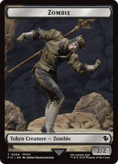 Moogle // Zombie Double-Sided Token [FINAL FANTASY Commander Tokens] | Clutch Gaming