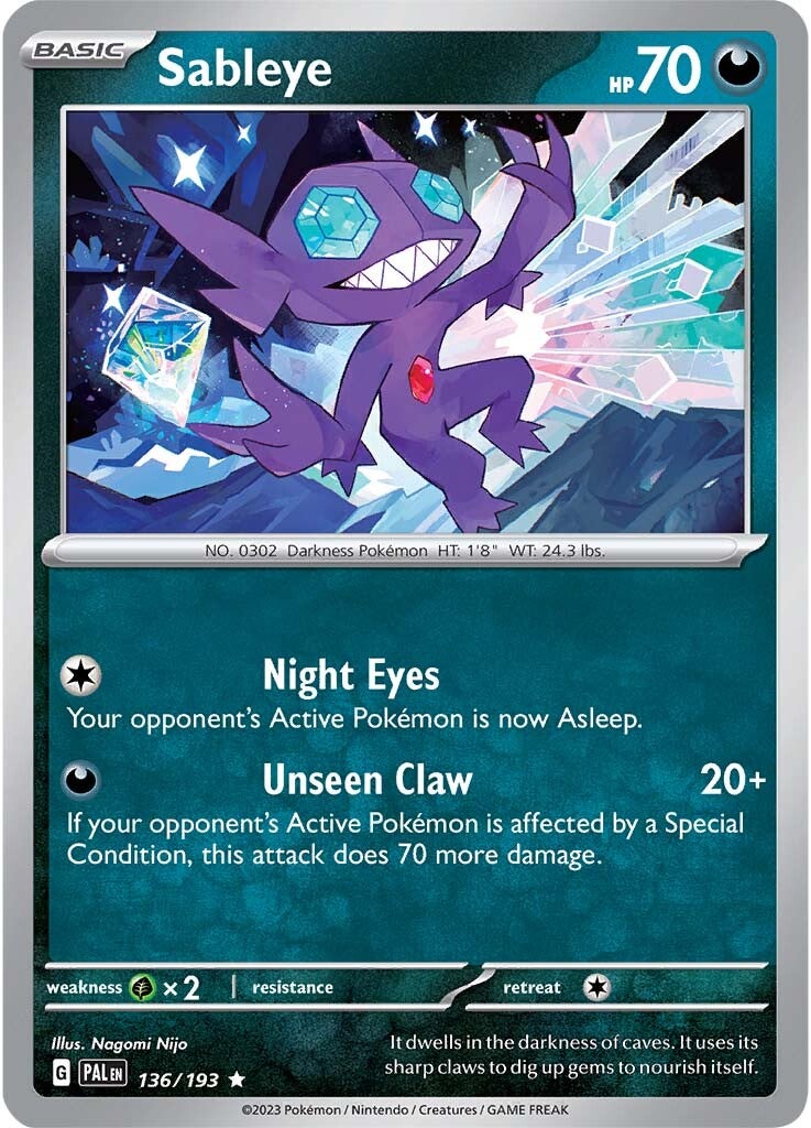 Sableye (136/193) [Scarlet & Violet: Paldea Evolved] | Clutch Gaming