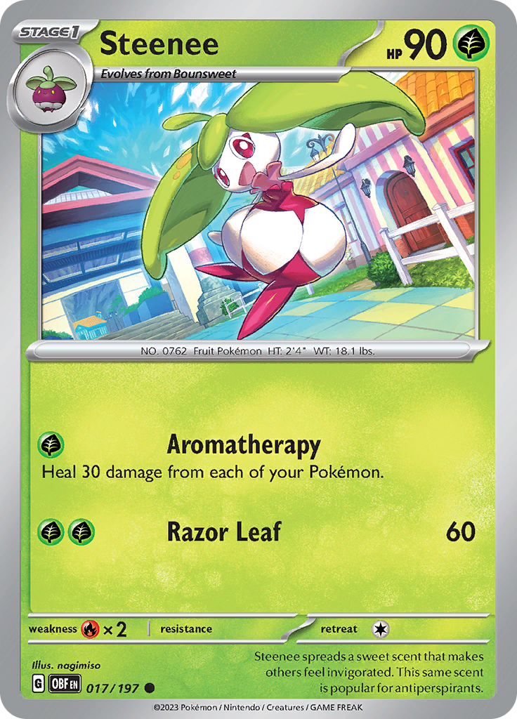 Steenee (017/197) [Scarlet & Violet: Obsidian Flames] | Clutch Gaming