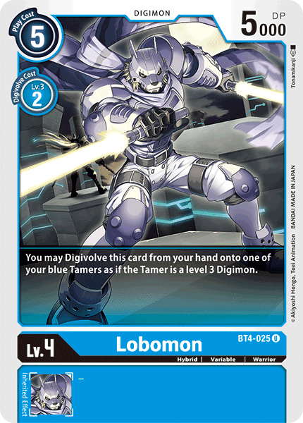 Lobomon [BT4-025] [Great Legend] | Clutch Gaming