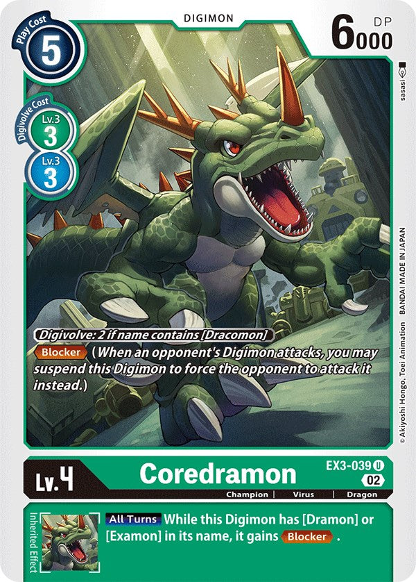 Coredramon [EX3-039] [Draconic Roar] | Clutch Gaming