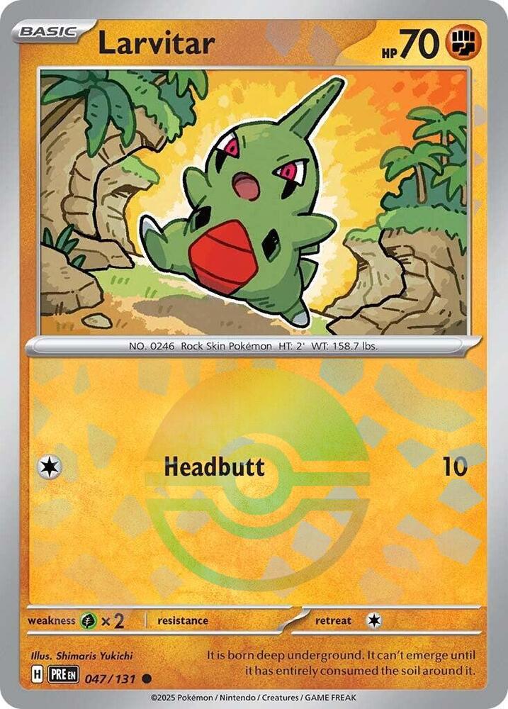 Larvitar (047/131) (Poke Ball Pattern) [Scarlet & Violet: Prismatic Evolutions] | Clutch Gaming