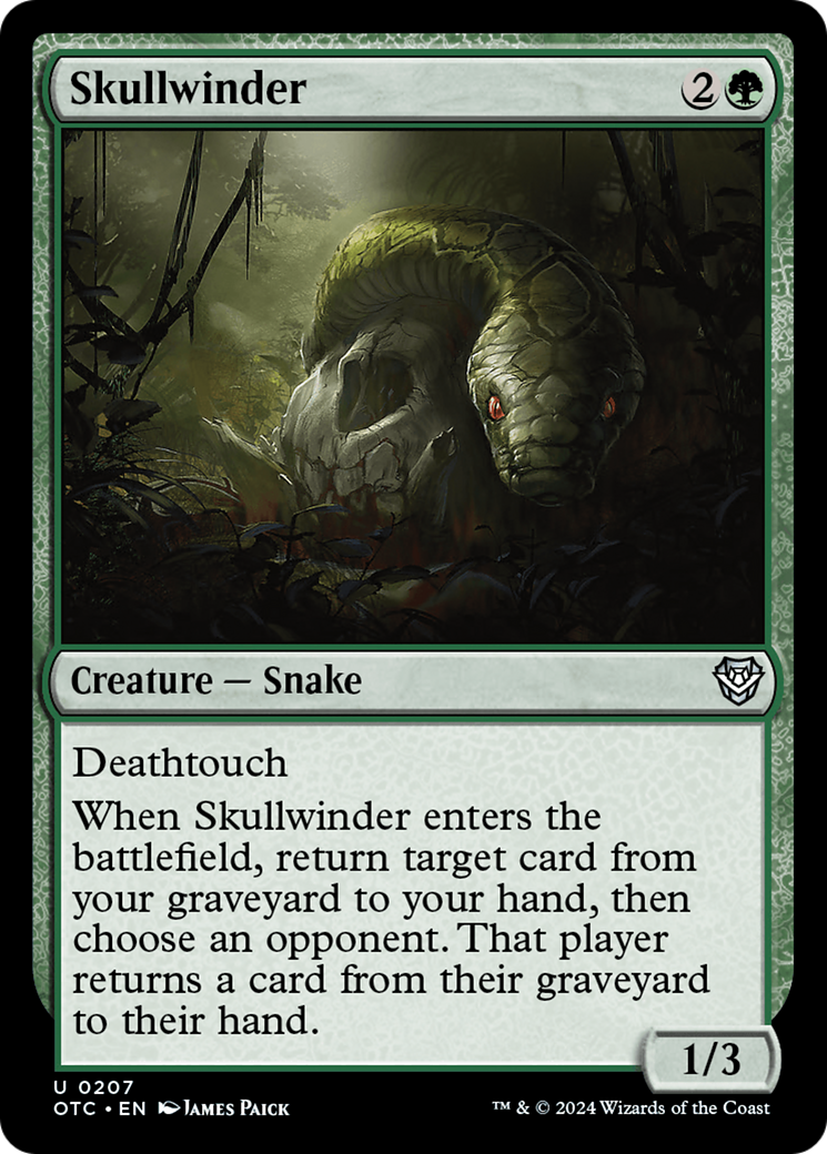 Skullwinder [Outlaws of Thunder Junction Commander] | Clutch Gaming