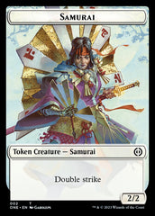 Rebel // Samurai Double-Sided Token [Phyrexia: All Will Be One Tokens] | Clutch Gaming