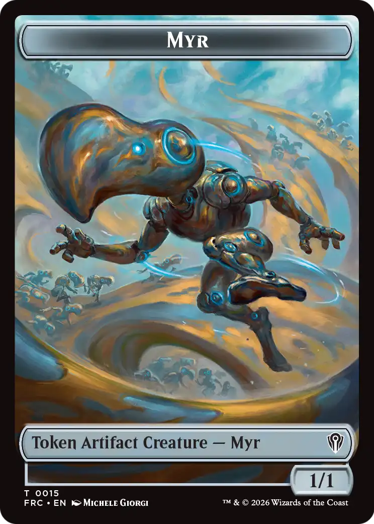 Gingerbrute // Myr Double-Sided Token [Reality Fracture Commander Tokens] | Clutch Gaming