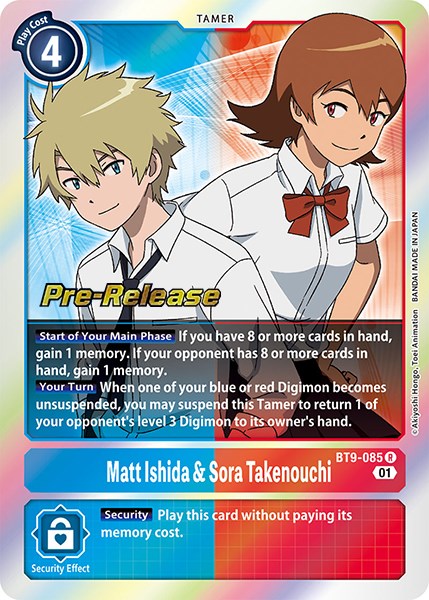 Matt Ishida & Sora Takenouchi [BT9-085] [X Record Pre-Release Promos] | Clutch Gaming