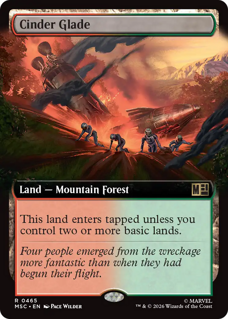 Cinder Glade (Extended Art) [Marvel Super Heroes Commander] | Clutch Gaming