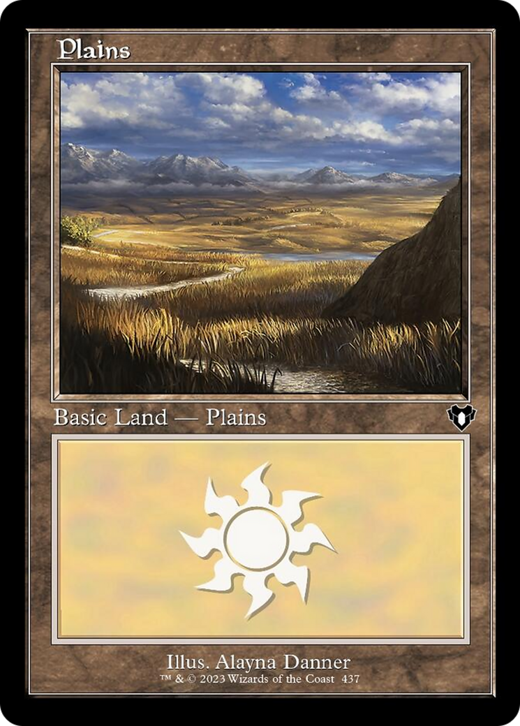 Plains (437) (Retro) [Commander Masters] | Clutch Gaming