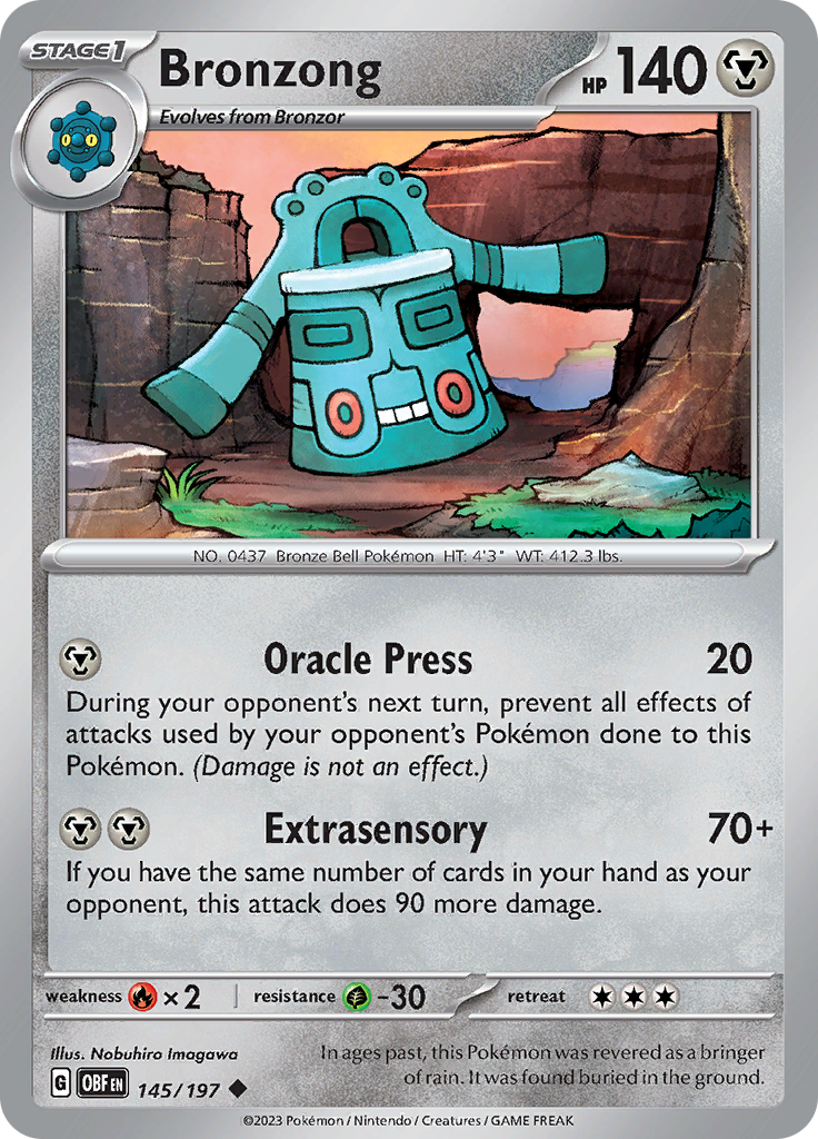 Bronzong (145/197) [Scarlet & Violet: Obsidian Flames] | Clutch Gaming