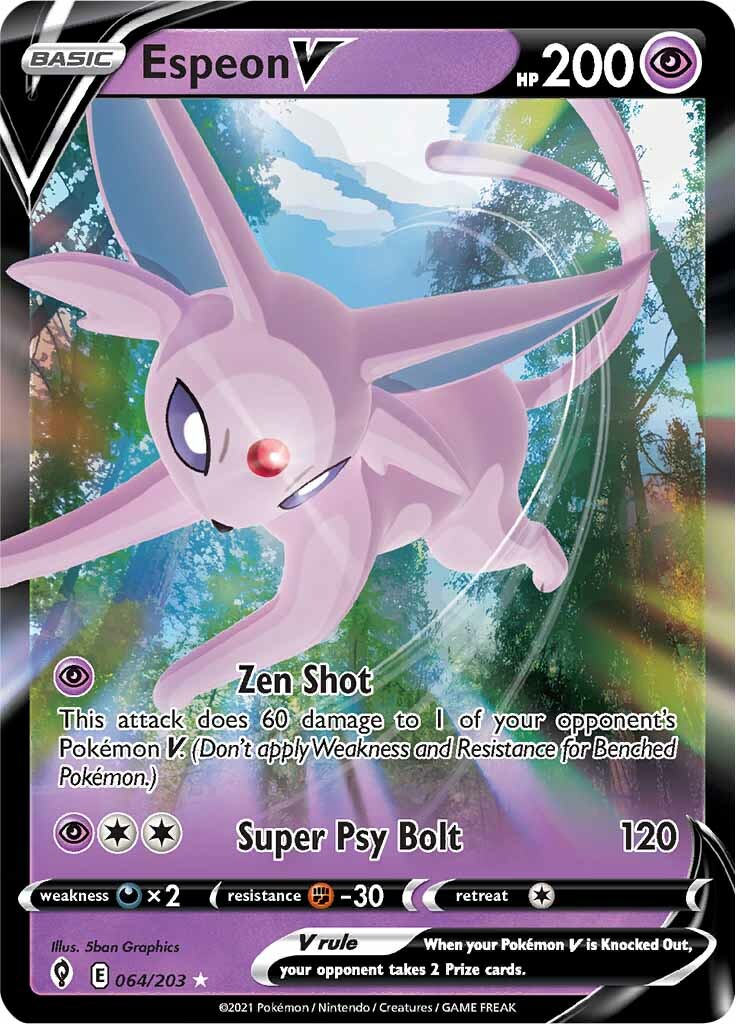 Espeon V (064/203) [Sword & Shield: Evolving Skies] | Clutch Gaming