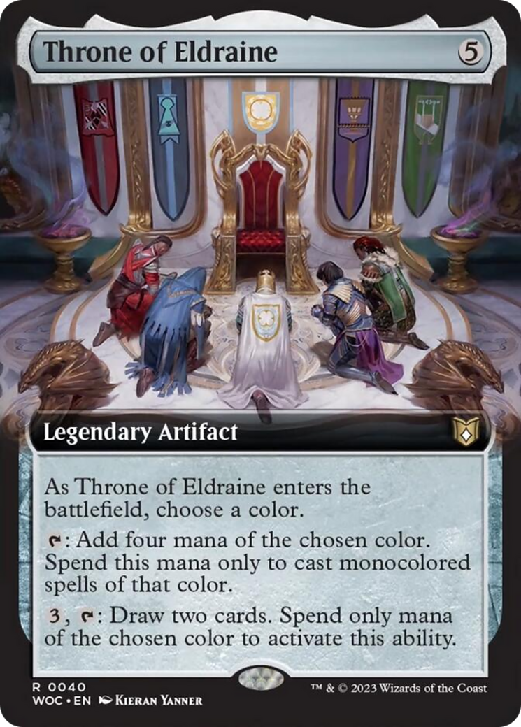 Throne of Eldraine (Extended Art) [Wilds of Eldraine Commander] | Clutch Gaming