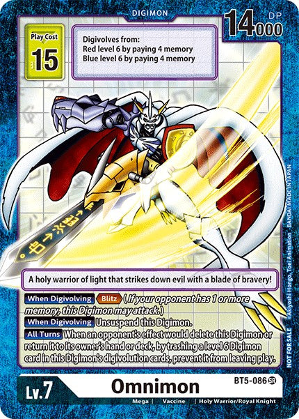 Omnimon [BT5-086] (Across Time Box Promo) [Battle of Omni Promos] | Clutch Gaming