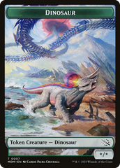 Phyrexian Myr // Dinosaur Double-Sided Token [March of the Machine Tokens] | Clutch Gaming