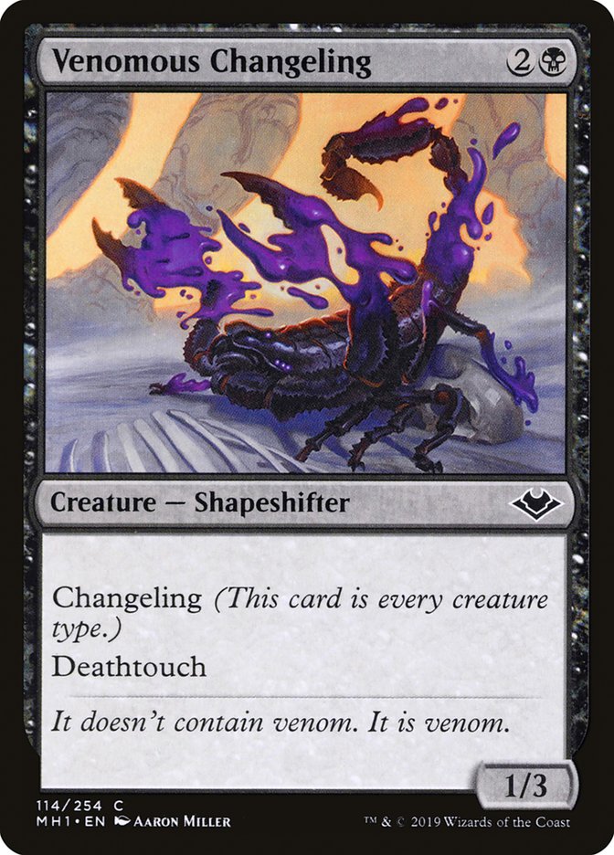 Venomous Changeling [Modern Horizons] | Clutch Gaming