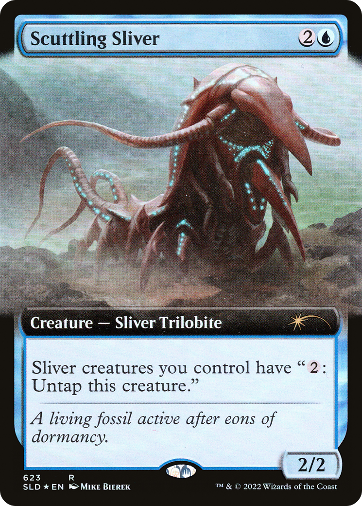 Scuttling Sliver (Extended Art) [Secret Lair Drop Promos] | Clutch Gaming