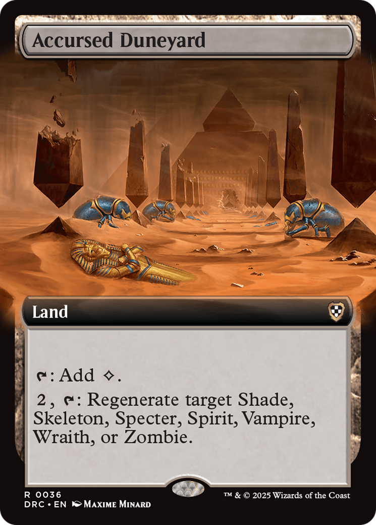 Accursed Duneyard (Extended Art) [Aetherdrift Commander] | Clutch Gaming