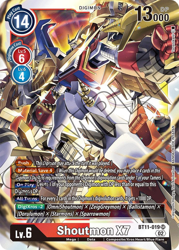 Shoutmon X7 [BT11-019] [Dimensional Phase] | Clutch Gaming