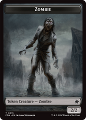 Faerie // Zombie Double-Sided Token [Foundations Tokens] | Clutch Gaming