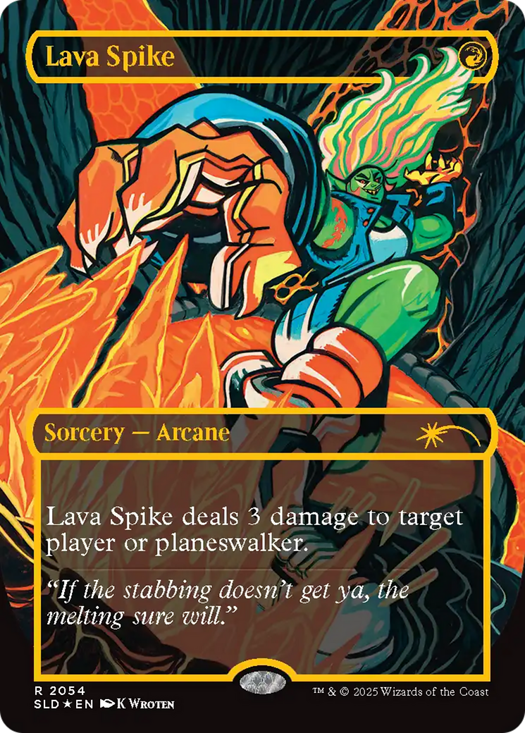 Lava Spike (2054) (Raised Foil) [Secret Lair Drop Series] | Clutch Gaming