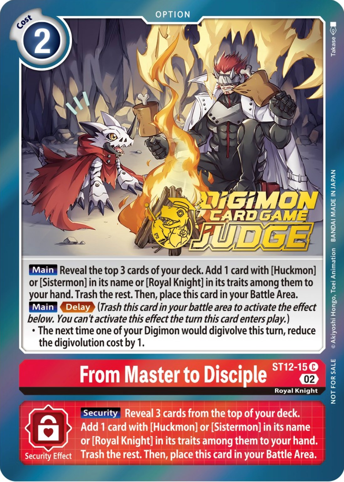 From Master to Disciple [ST12-15] (Judge Pack 3) [Starter Deck: Jesmon Promos] | Clutch Gaming