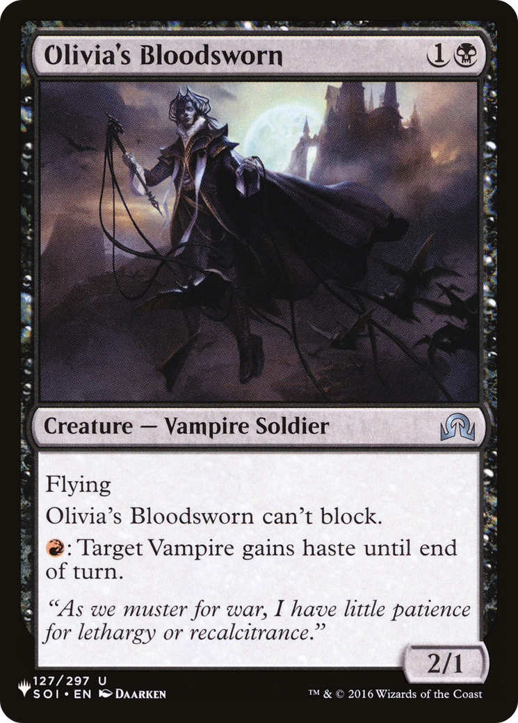 Olivia's Bloodsworn [The List Reprints] | Clutch Gaming