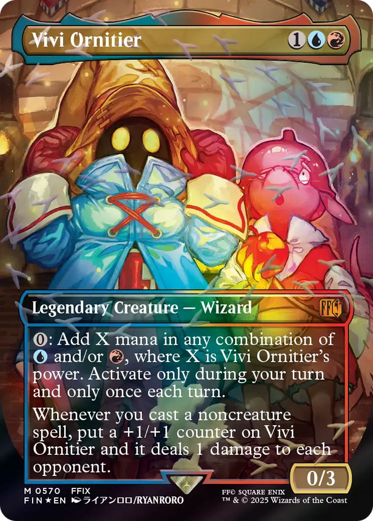 Vivi Ornitier (Borderless) (Chocobo Track Foil) [FINAL FANTASY] | Clutch Gaming