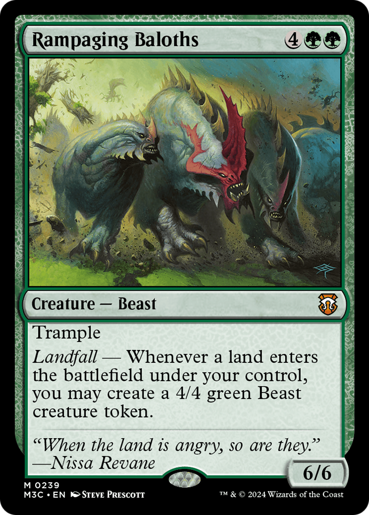 Rampaging Baloths (Ripple Foil) [Modern Horizons 3 Commander] | Clutch Gaming