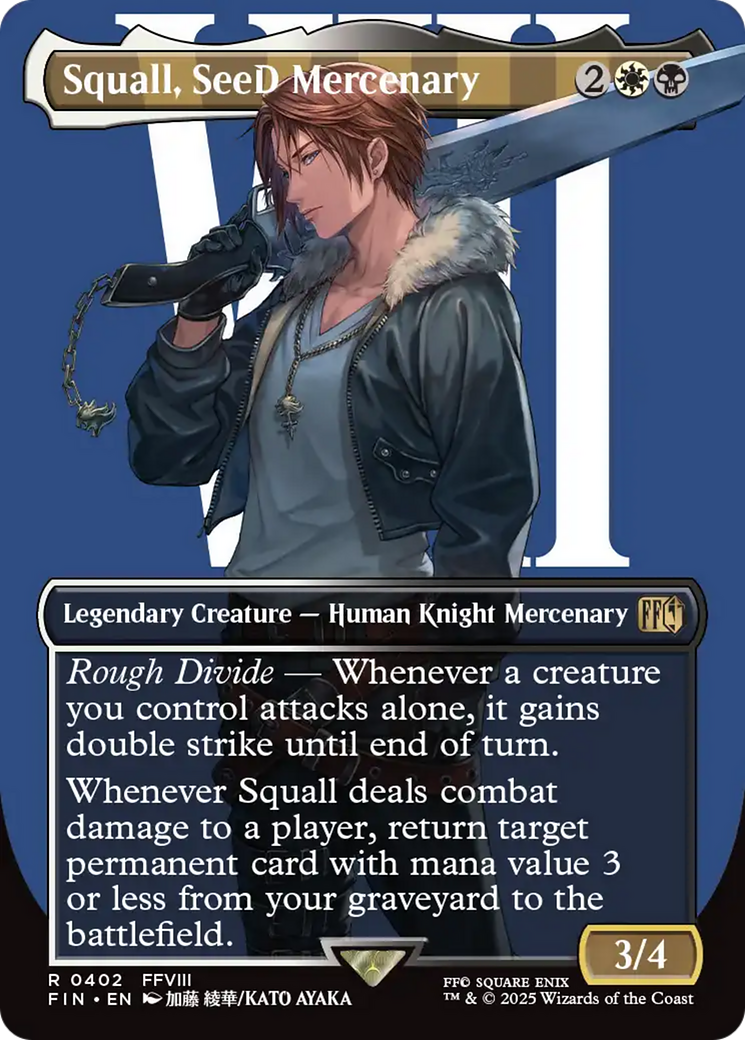 Squall, SeeD Mercenary (Borderless) [FINAL FANTASY] | Clutch Gaming