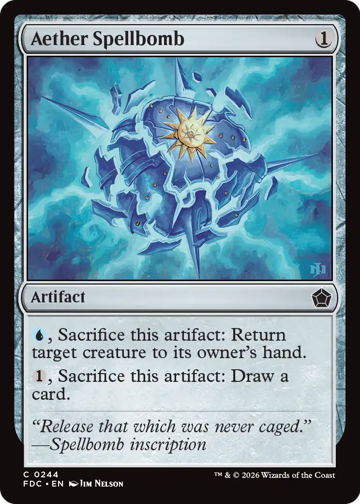 Aether Spellbomb [Foundations Commander] | Clutch Gaming