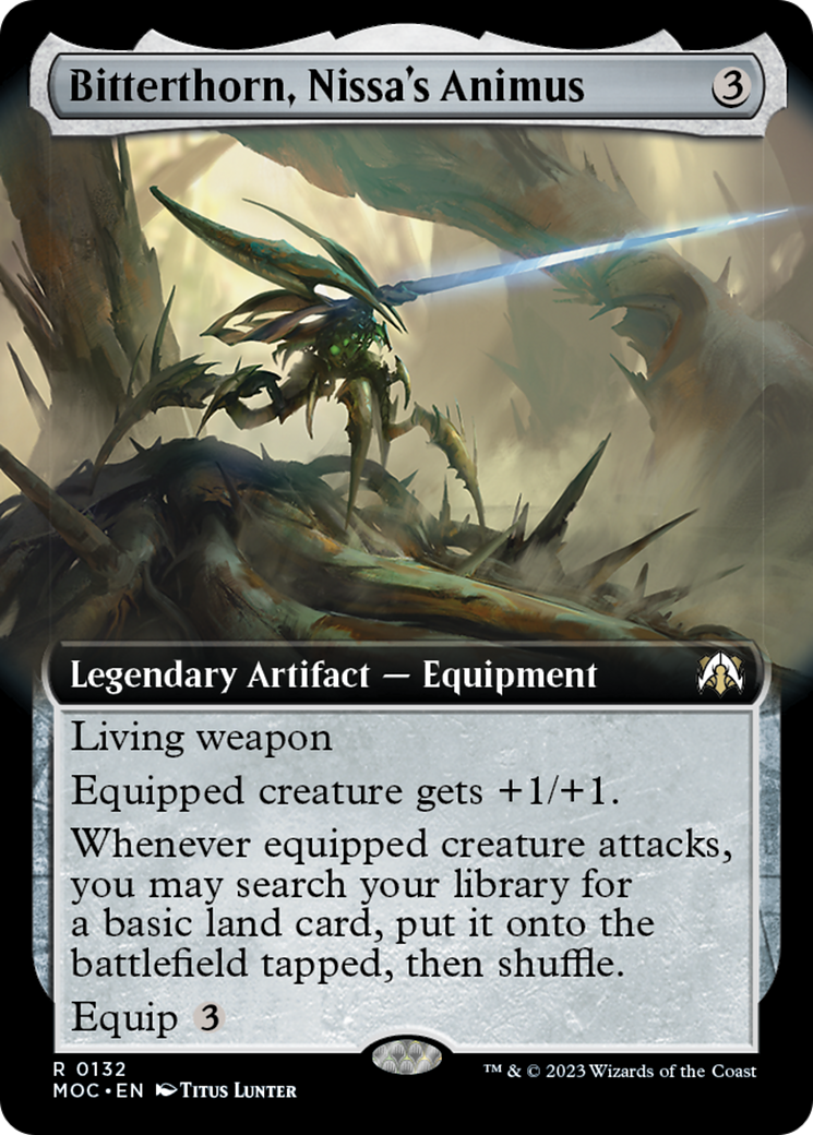 Bitterthorn, Nissa's Animus (Extended Art) [March of the Machine Commander] | Clutch Gaming