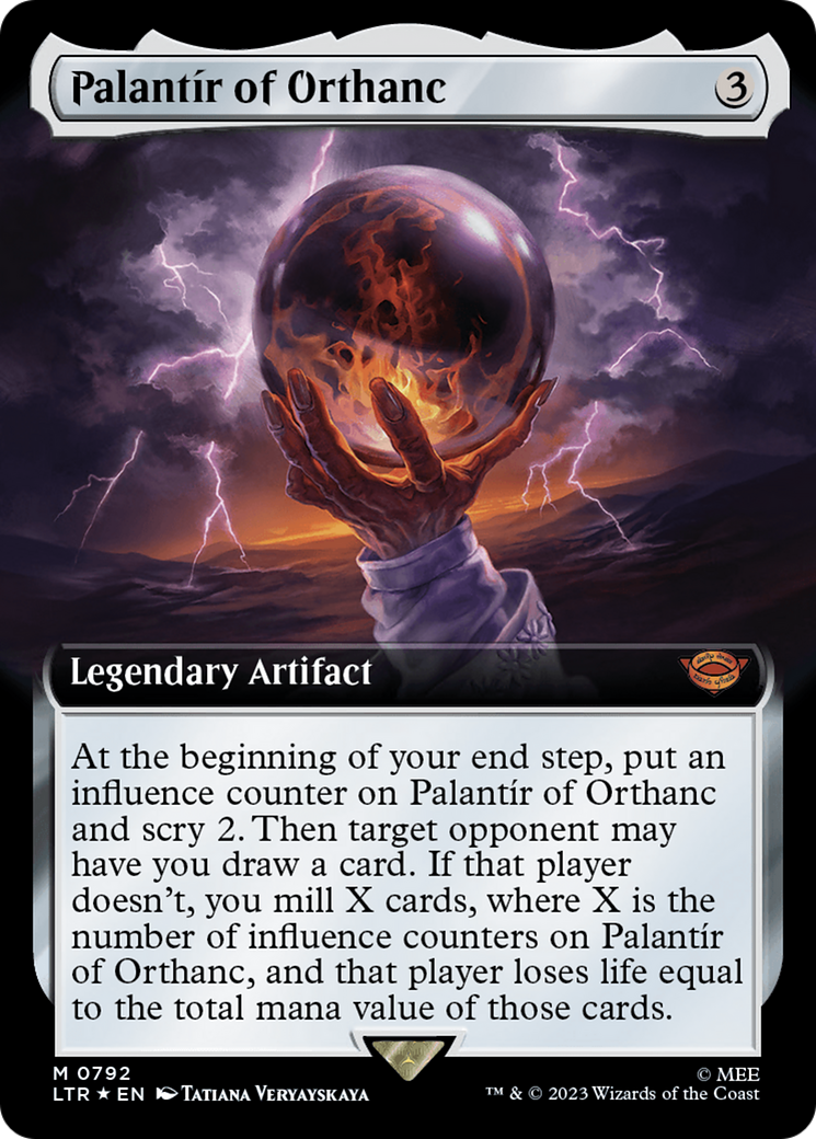 Palantir of Orthanc (Extended Art) (Surge Foil) [The Lord of the Rings: Tales of Middle-Earth] | Clutch Gaming