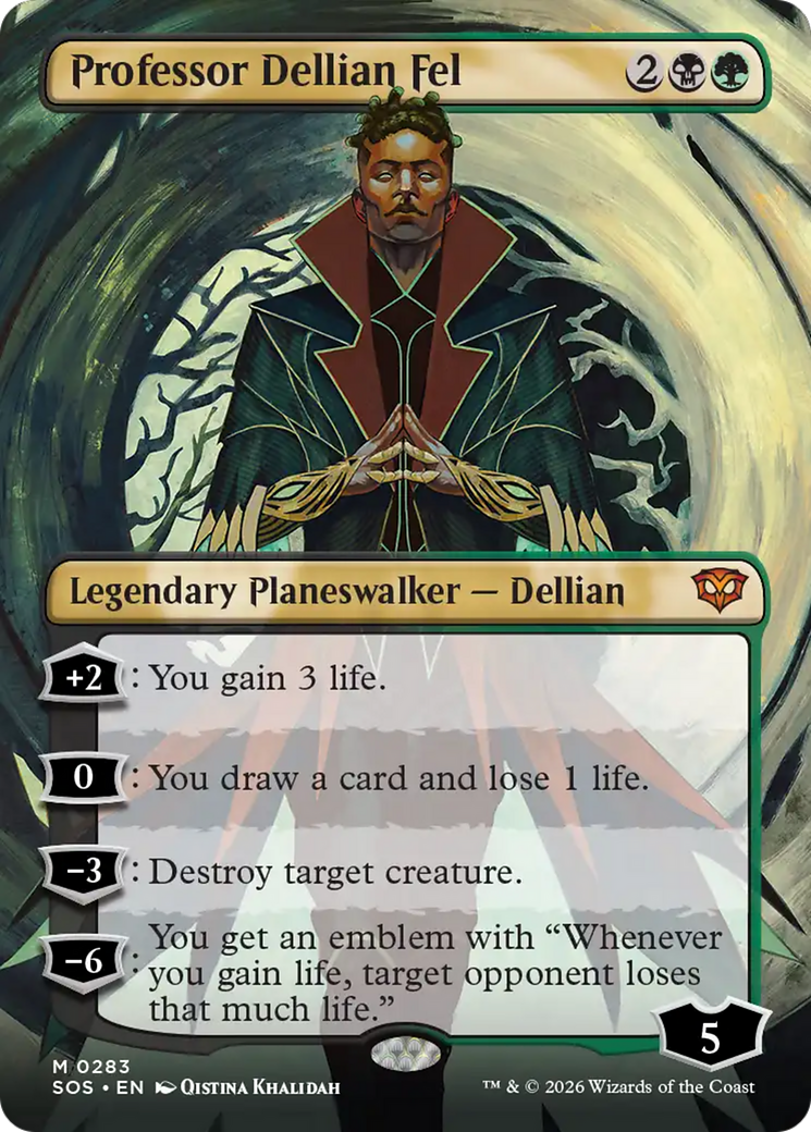 Professor Dellian Fel (Borderless) [Secrets of Strixhaven] | Clutch Gaming