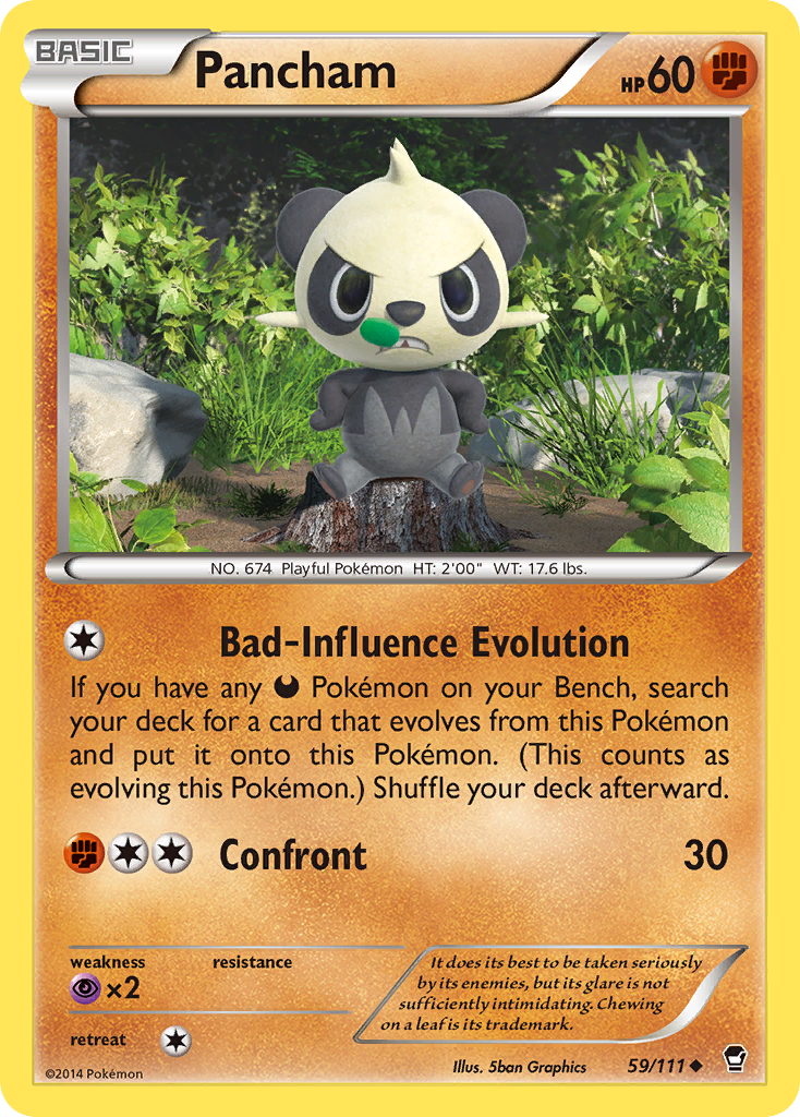 Pancham (59/111) [XY: Furious Fists] | Clutch Gaming