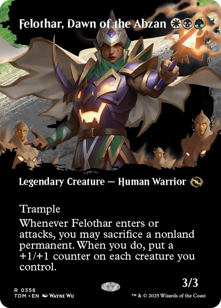 Felothar, Dawn of the Abzan (Borderless) [Tarkir: Dragonstorm] | Clutch Gaming