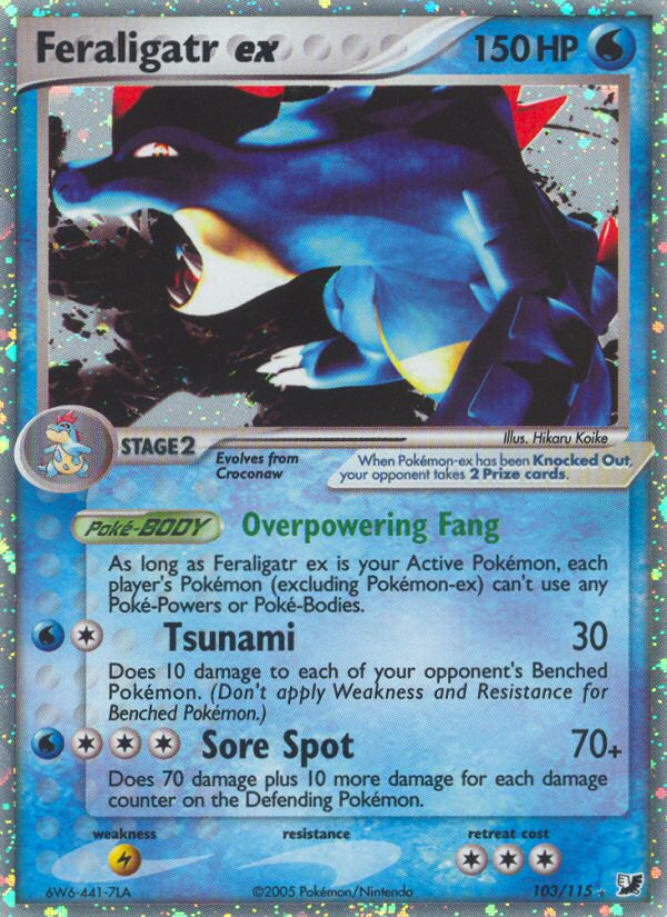 Feraligatr ex (103/115) [EX: Unseen Forces] | Clutch Gaming