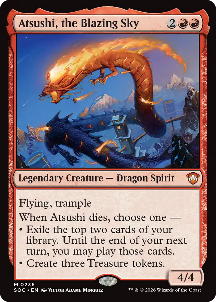Atsushi, the Blazing Sky [Secrets of Strixhaven Commander] | Clutch Gaming