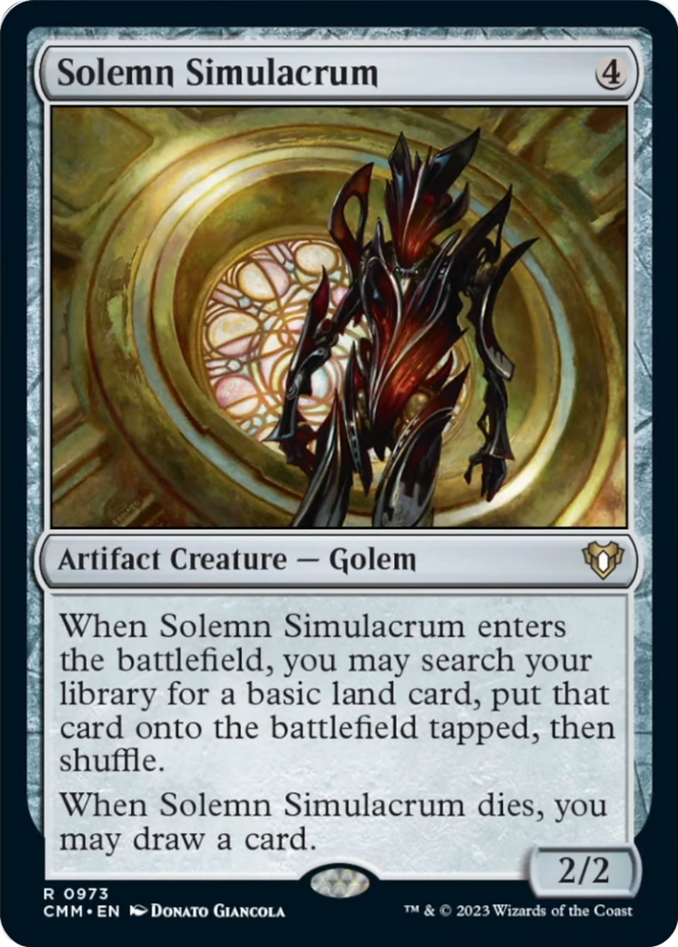 Solemn Simulacrum [Commander Masters] | Clutch Gaming